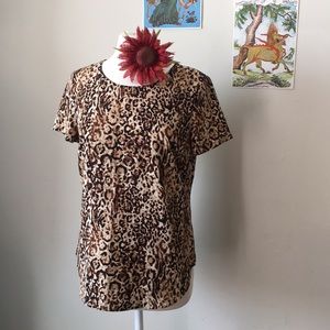 💋🐆 Merona Leopard Print Top